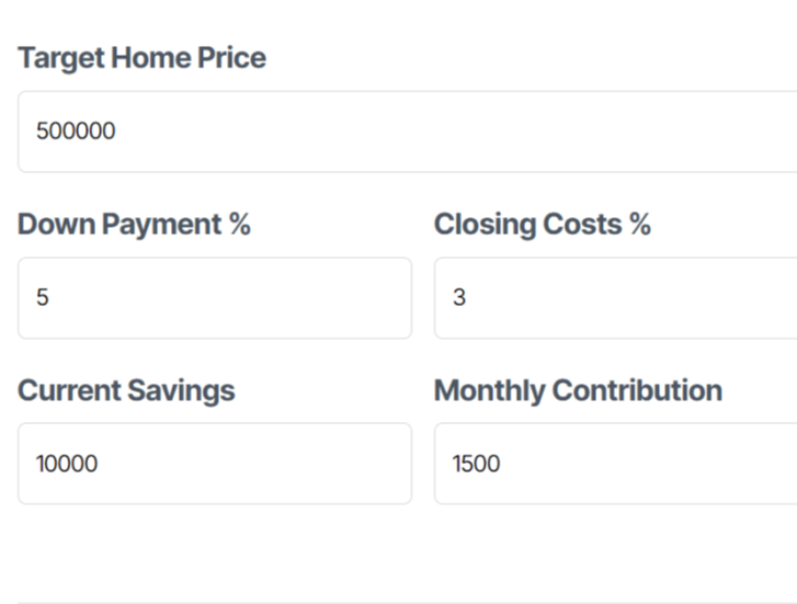 Down Payment Calculator